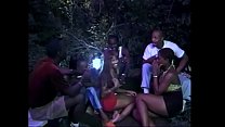 Hot groupsex with Fonda French, Meka Johnson, Cinna Bunz and three black mens outdoor